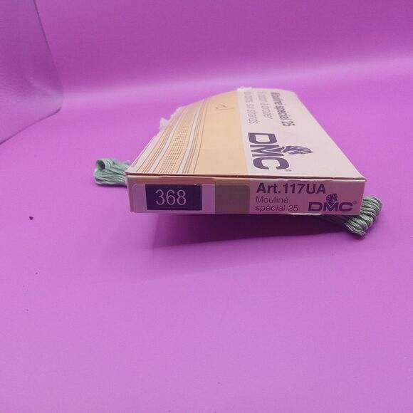 DMC 368 Floss Green Lot - 12 Skeins Embroidery Thread Pack NEW - Picture 3 of 4